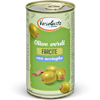 Olive verdi farcite con acciughe