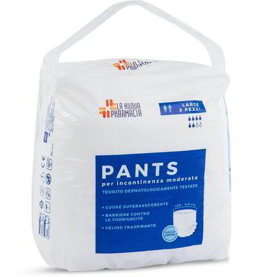 Pannolini pants large per incontinenza moderata 8 pezzi