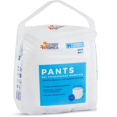 Pannolini pants medium per incontinenza moderata 9 pezzi