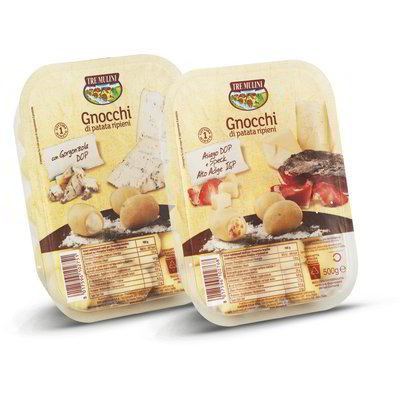 Gnocchi freschi di patata ripieni gorgonzola / speck