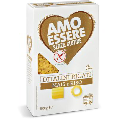 Ditalini rigati mais e riso senza glutine
