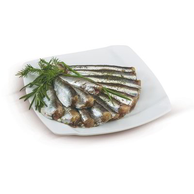 Sarde fresche pulite