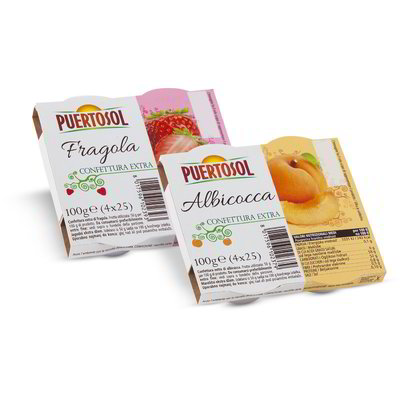 Confettura extra di albicocca / fragola 4 monoporzioni