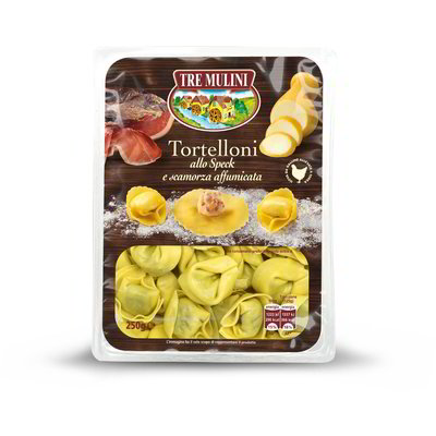 Tortelloni speck e scamorza affumicata