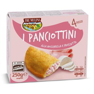 Panciottini crepes al prosciutto e mozzarella surgelati