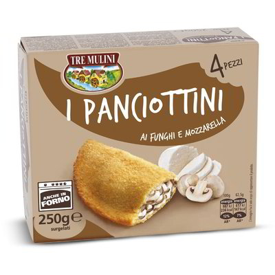 Panciottini crepes ai funghi e mozzarella surgelati