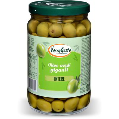 Olive verdi giganti intere