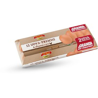 Uova fresche medie 12 pezzi