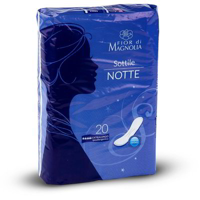 Assorbente sottile notte senza ali
