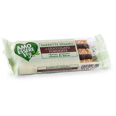 Barretta al sesamo con cioccolato fondente