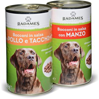 Bocconcini in salsa per cani pollo e tacchino / manzo