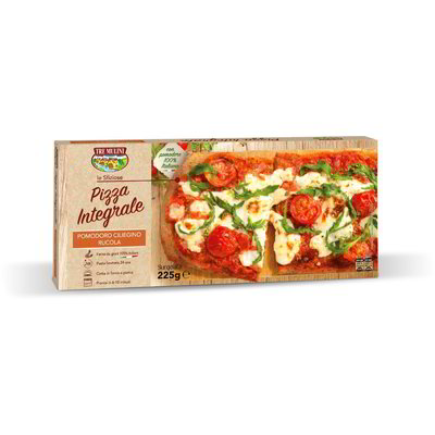 Pizza integrale pomodoro ciliegino e rucola surgelata