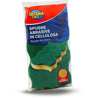 Spugne abrasive in cellulosa