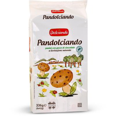 Pandolciando panini con gocce di cioccolato