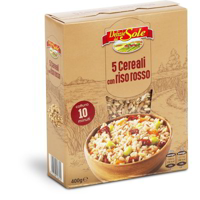 Mix 5 cereali con riso rosso