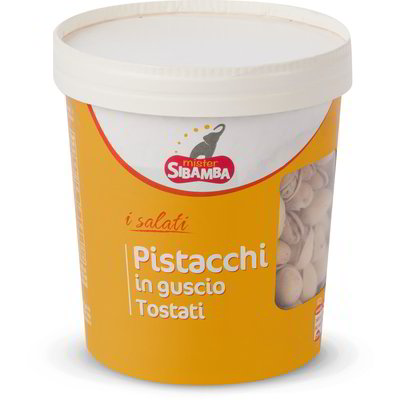 Pistacchi con guscio tostati e salati