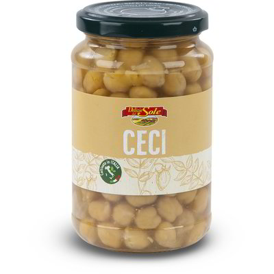 Ceci lessati al naturale