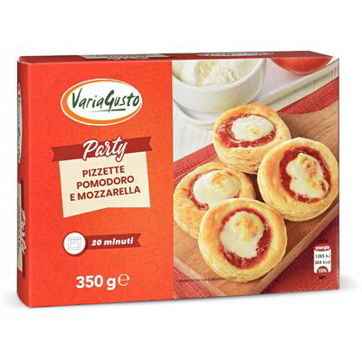 Pizzette pomodoro e mozzarella surgelate