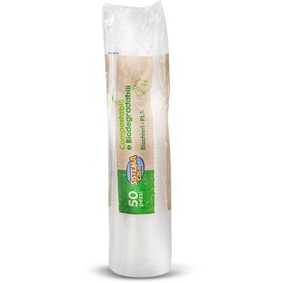 Bicchieri compostabili 50 pezzi 200cc