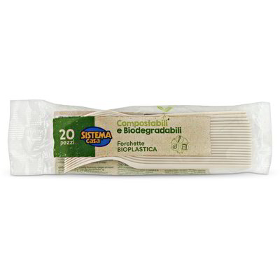 Forchette compostabili 20 pezzi
