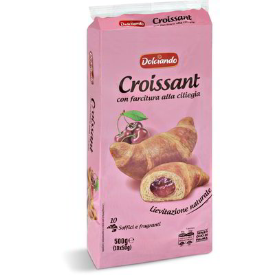 Croissant con farcitura alla ciliegia