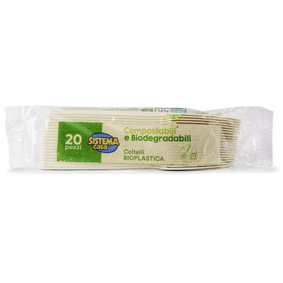Coltelli compostabili 20 pezzi