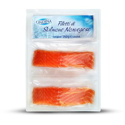 Filetti di salmone norvegese surgelati