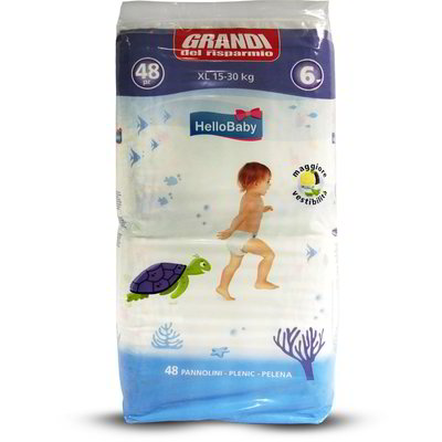 Pannolini XL per bambini 48 pezzi