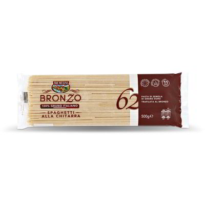 Spaghetti alla chitarra trafilati al bronzo