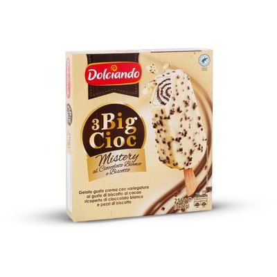 Gelato Big Cioc cioccolato bianco e biscotto 3 pezzi