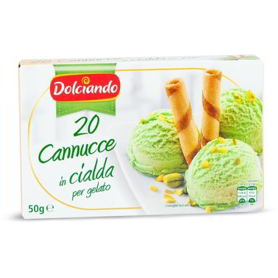 Cannucce in cialda per gelato 20 pezzi