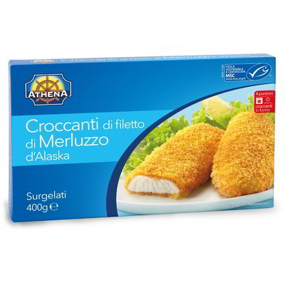 Croccanti di filetto di Merluzzo D'Alaska surgelati