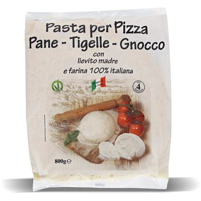 Pasta fresca per pizza, pane, tigelle, gnocco