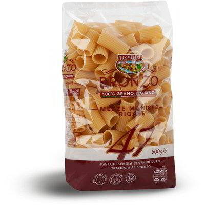 Mezze maniche rigate trafilate al bronzo