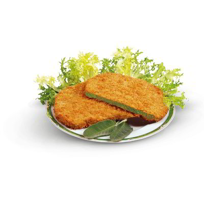 Cotoletta di pollo con spinaci