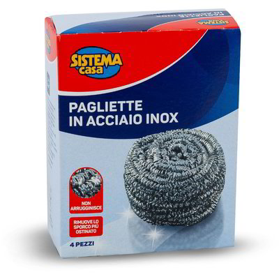 Pagliette in acciaio inox 4 pezzi