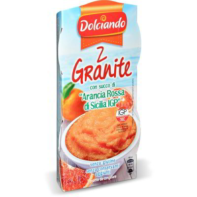 Granita con succo di "Arancia rossa di Sicilia IGP"