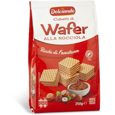 Wafer cubetti alla nocciola