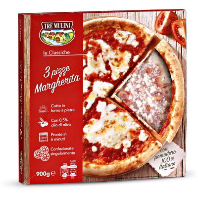 Pizze margherita fresche 3 pezzi