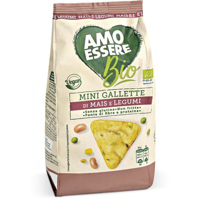 Snack mini gallette mais e legumi Bio