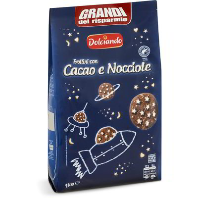 Biscotti frollini con cacao e nocciole