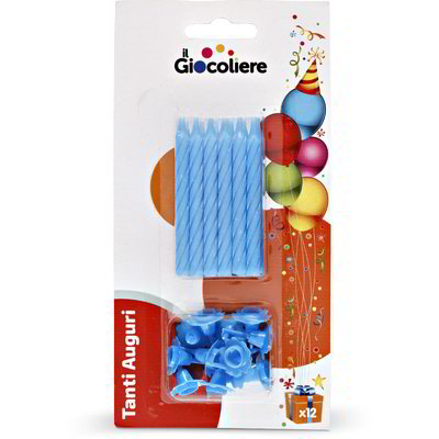 CANDELINE PER TORTA.AZZURRE