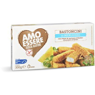 Bastoncini di merluzzo surgelati senza glutine 10 pezzi